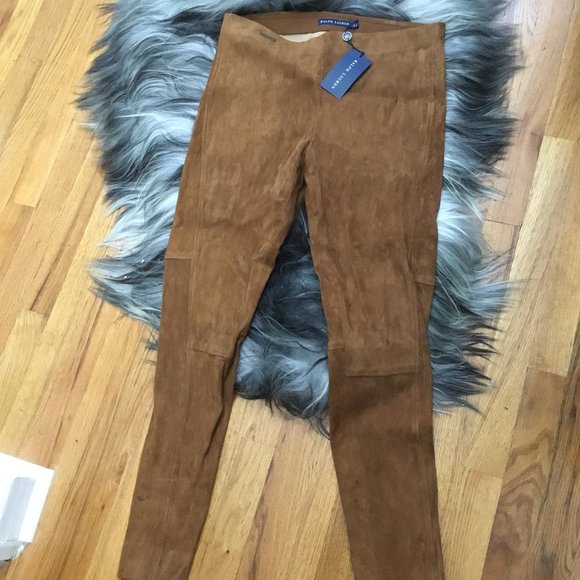 Ralph Lauren stretch suede pants size XL New with tags